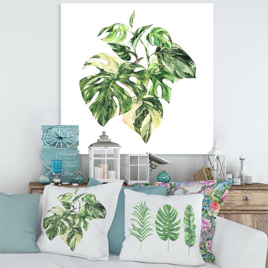 Designart - Tropical Green Leaves In Summer Times I